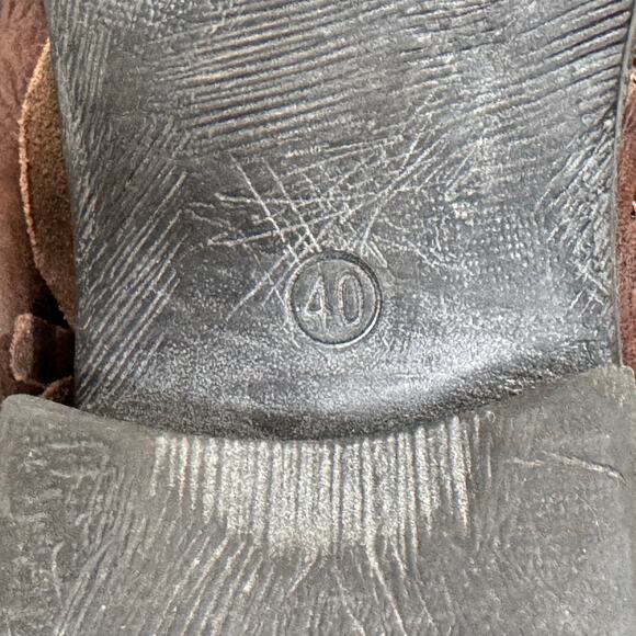 MIZ MOOZ Seymour Bootie EU Size 40 Leather Cowgirl Slouchy Boho Western Slouchy - Picture 12 of 13